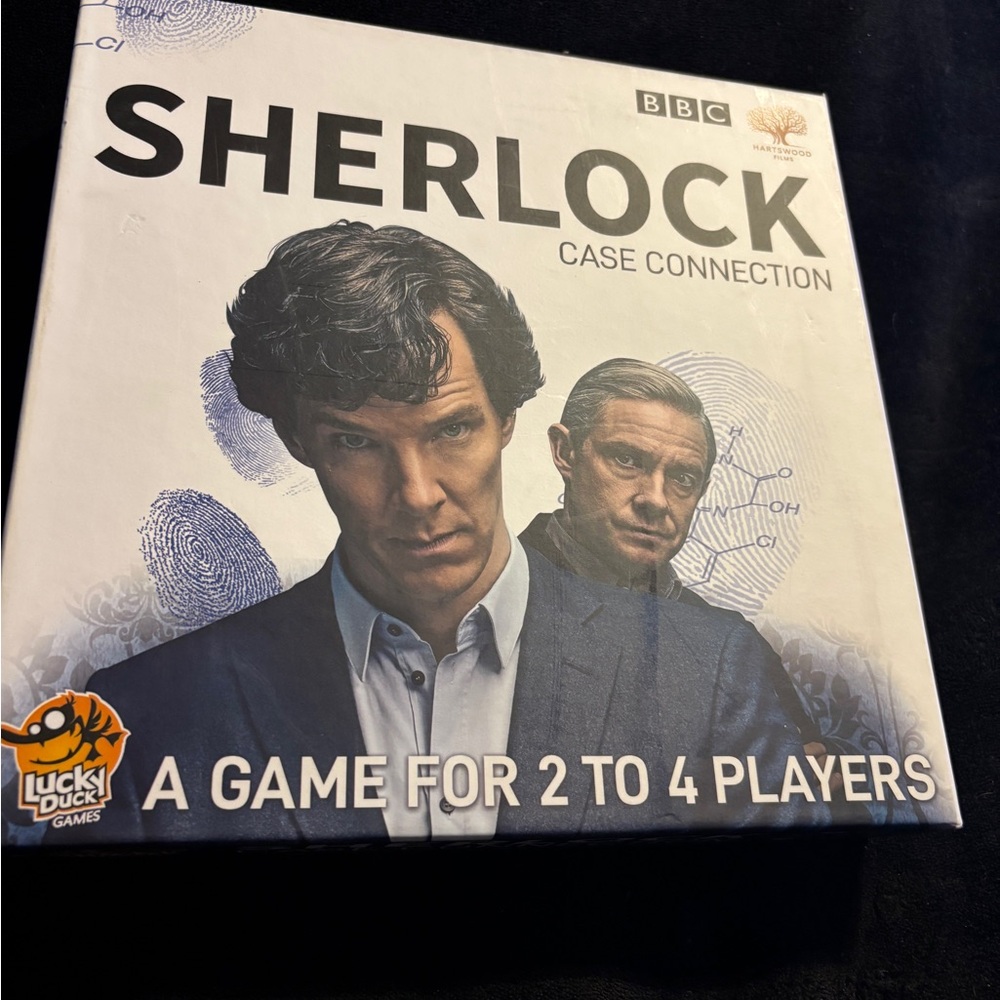 Sherlock Case Connection Board Game by - Black and White